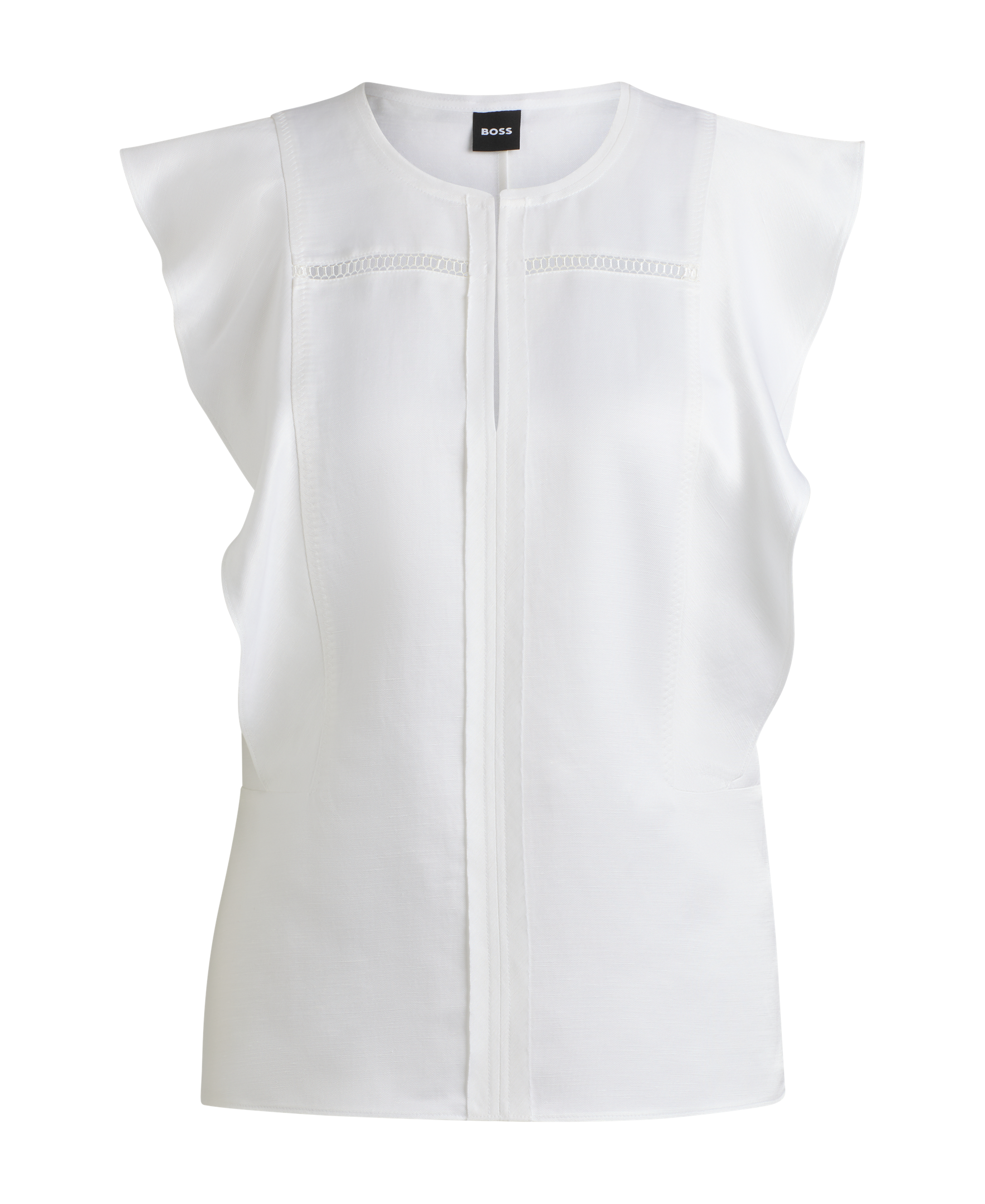 WHITE // TAILORED BLOUSES BILEINA