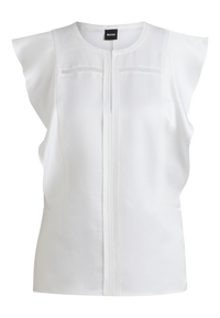 WHITE // TAILORED BLOUSES BILEINA
