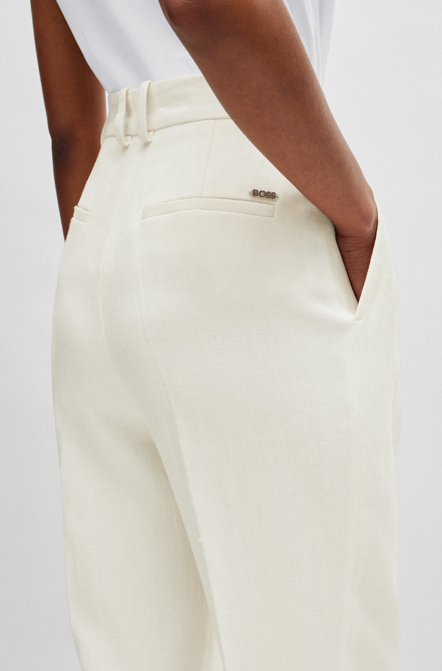 HORS LIGNE // OPEN WHITE // FORMAL TROUSERS TEFIKE