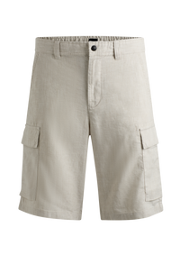 LIGHT BEIGE // SHORTS SISLA-6-CARGO-SHORTS
