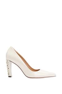 Lilye 90 leather court shoes - Open White