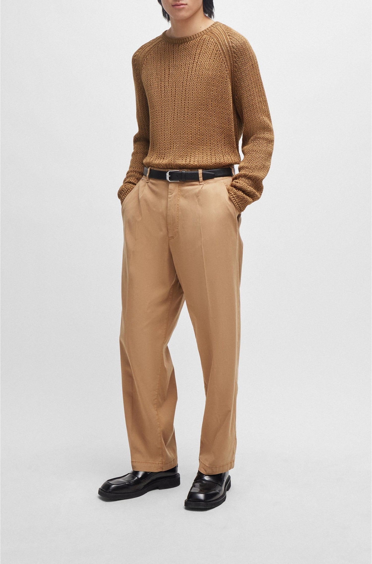 DARK BEIGE // CASUAL TROUSERS KAIDEN-DPL