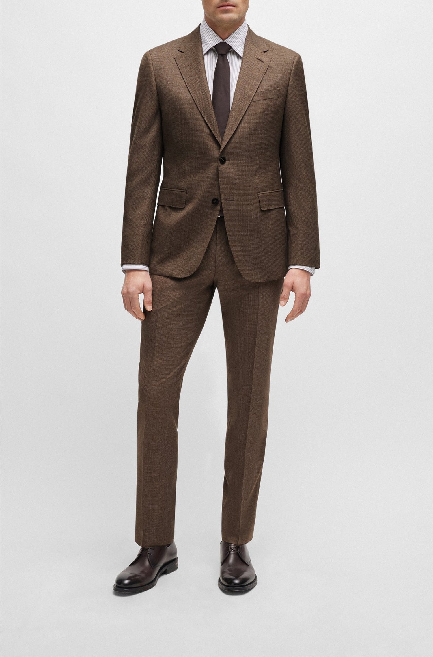 MEDIUM BROWN // SUITS L-JARROD-2PCS-241