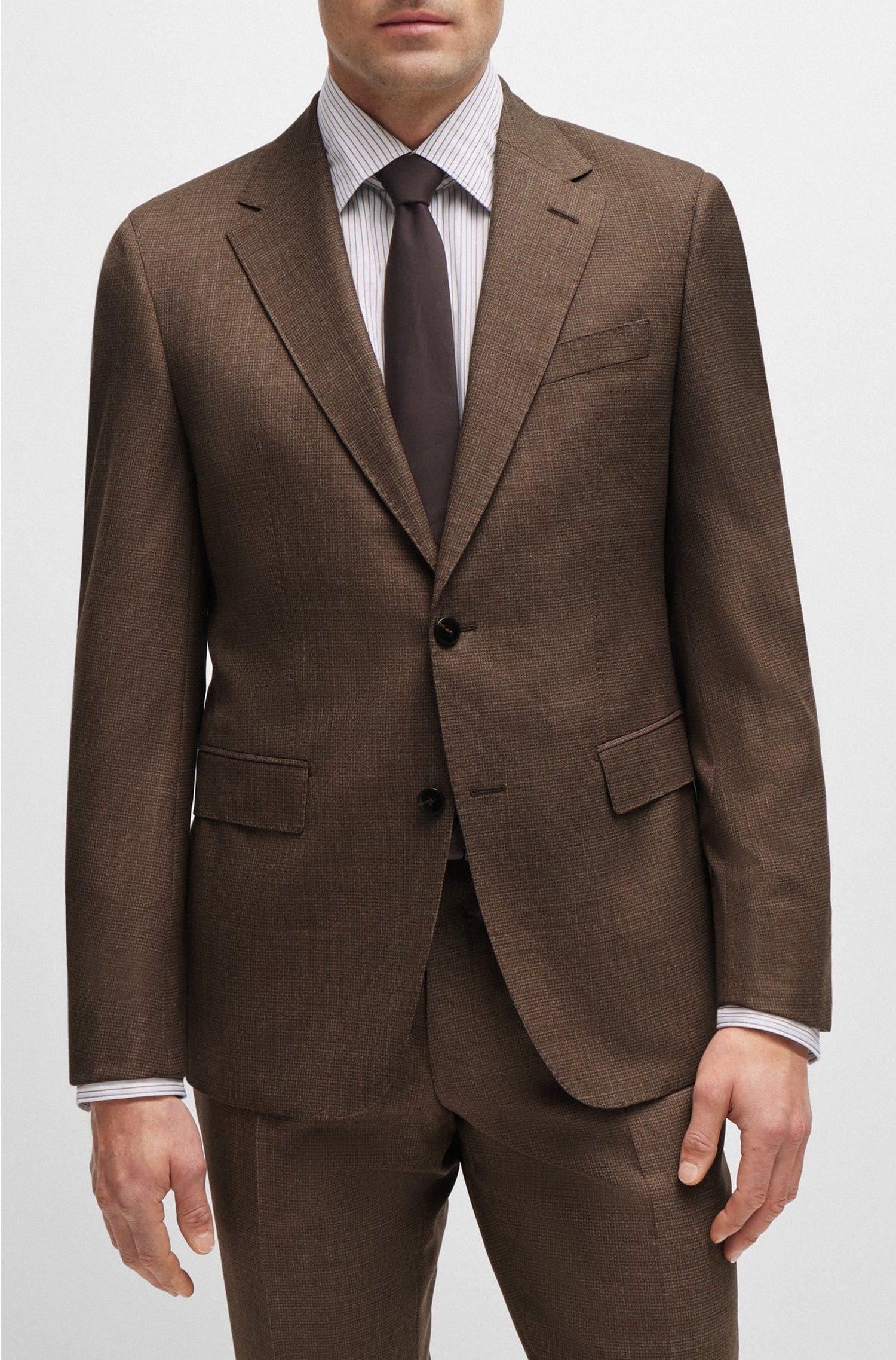 MEDIUM BROWN // SUITS L-JARROD-2PCS-241