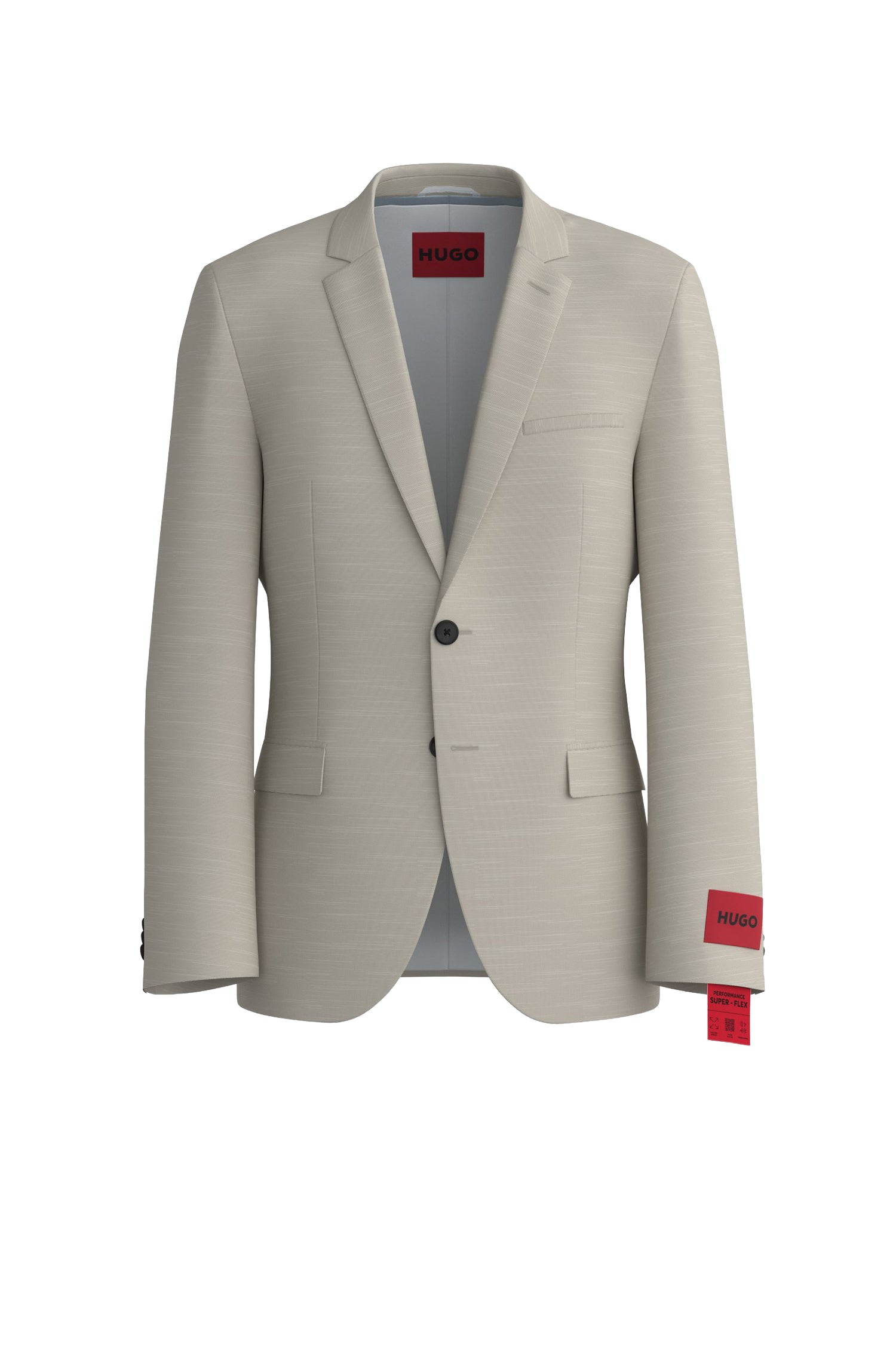 Veste de costume slim Arti en laine mélangée - Medium Beige