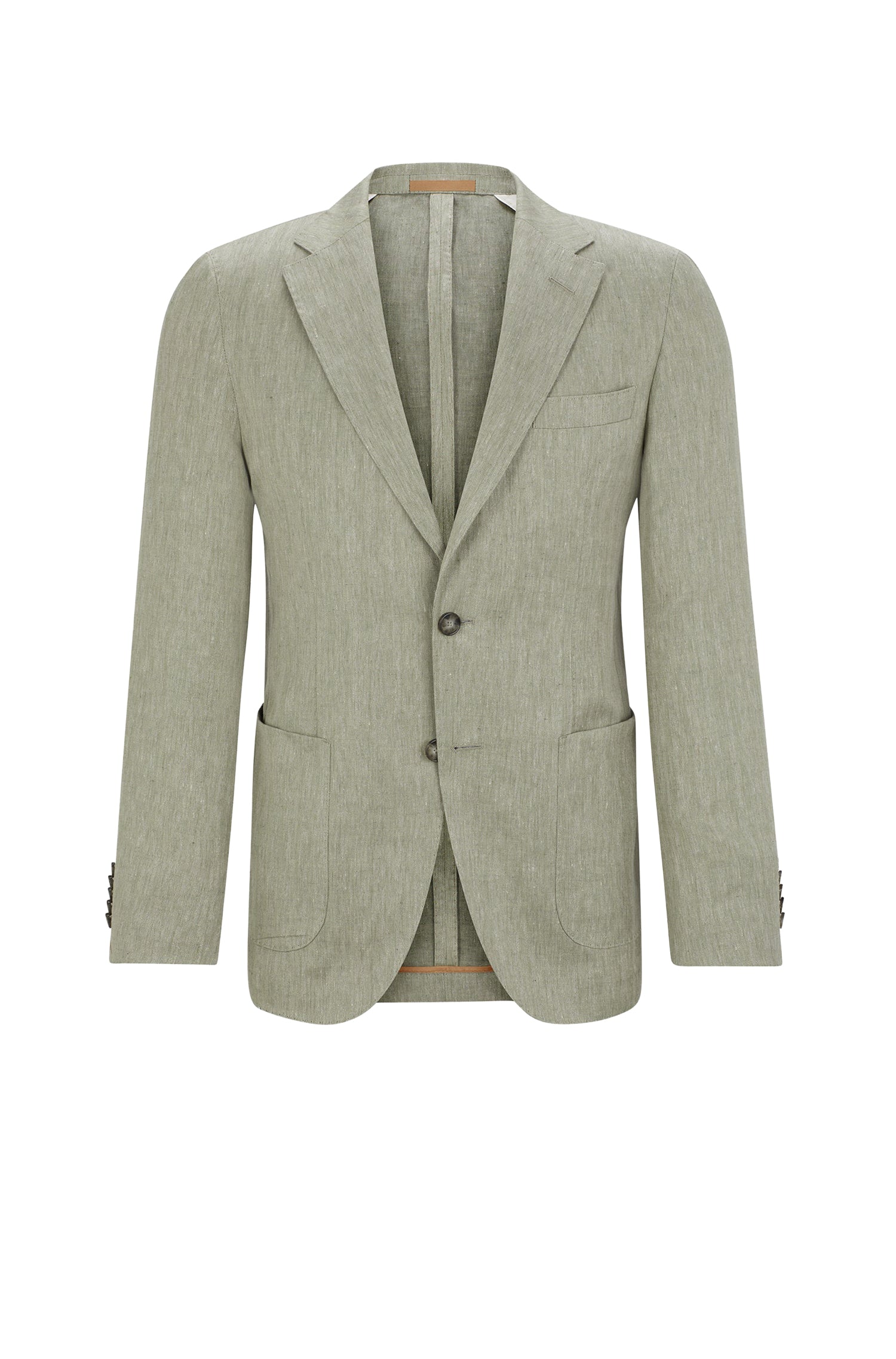 Veste de costume Heston en lin - Open Green