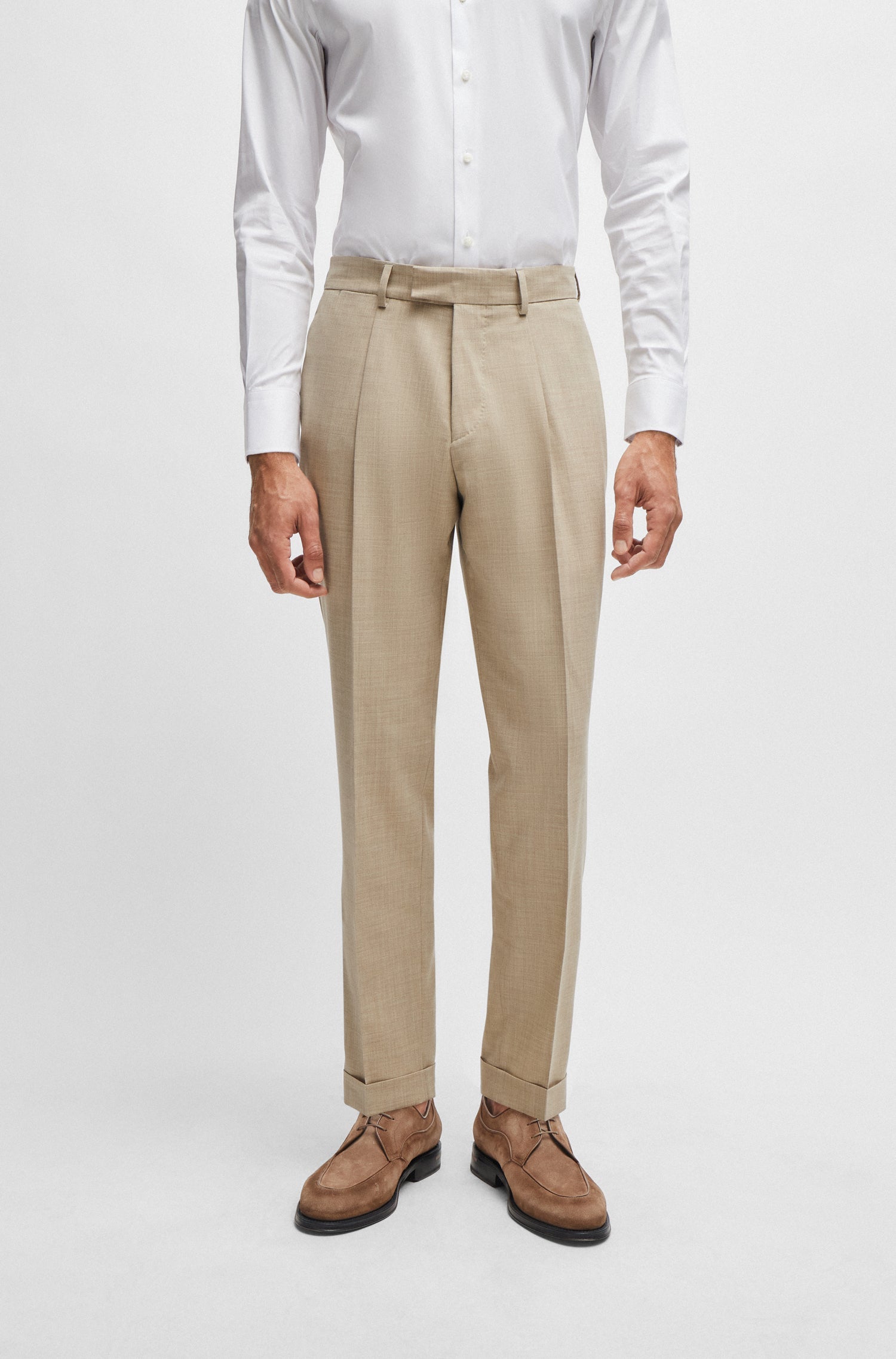 LIGHT BEIGE // SUITS L-HESTON2PCSSOFT-242