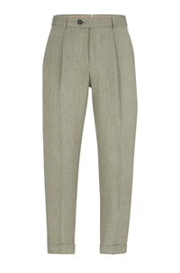 OPEN GREEN // TROUSERS L-PEET-PLEAT-241