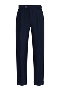 OPEN BLUE // FORMAL TROUSERS L-PORT-PLEATS-242