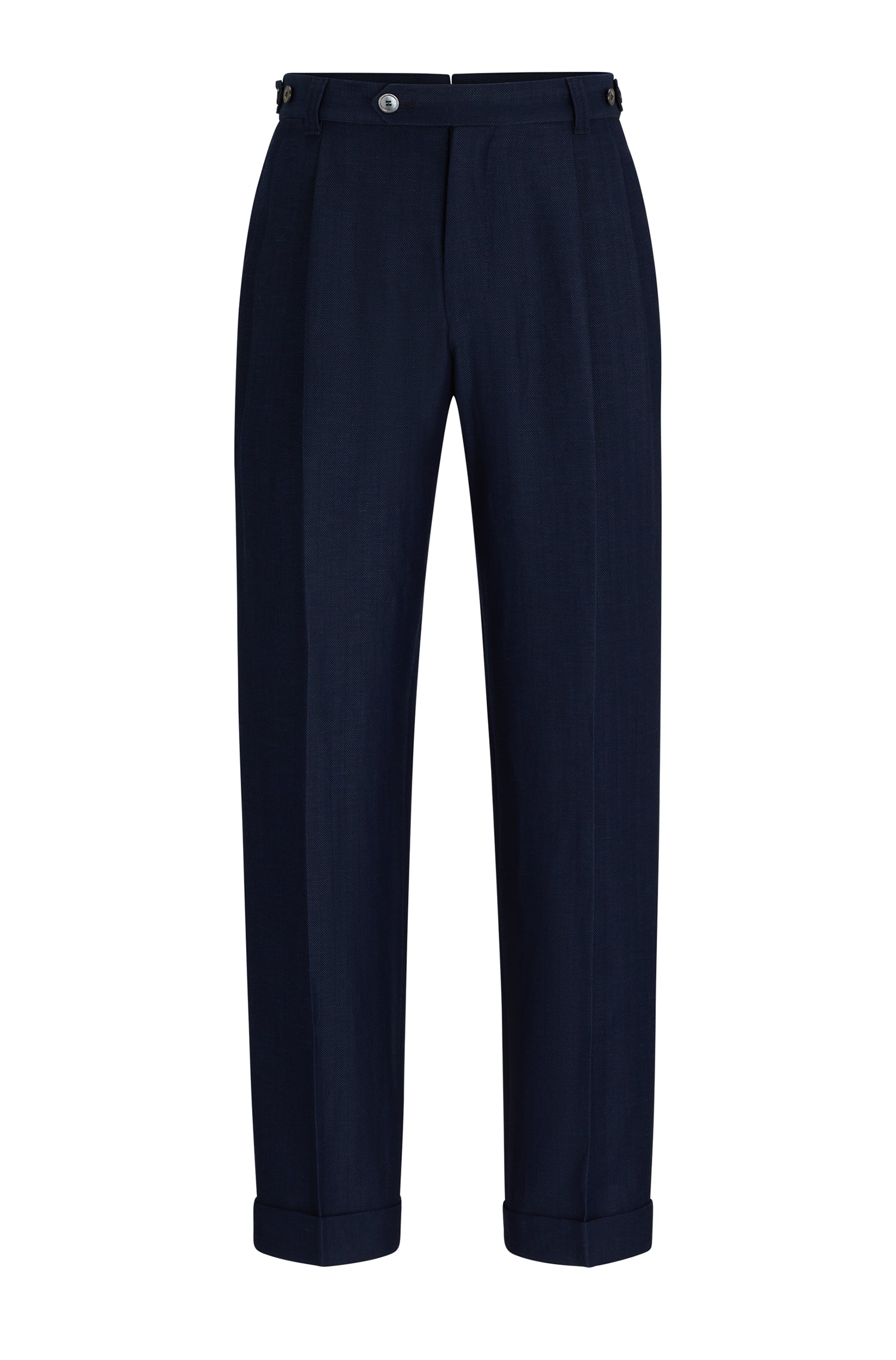 OPEN BLUE // FORMAL TROUSERS L-PORT-PLEATS-242