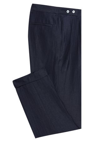 OPEN BLUE // FORMAL TROUSERS L-PORT-PLEATS-242
