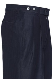 OPEN BLUE // FORMAL TROUSERS L-PORT-PLEATS-242