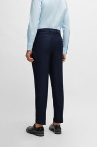 OPEN BLUE // FORMAL TROUSERS L-PORT-PLEATS-242