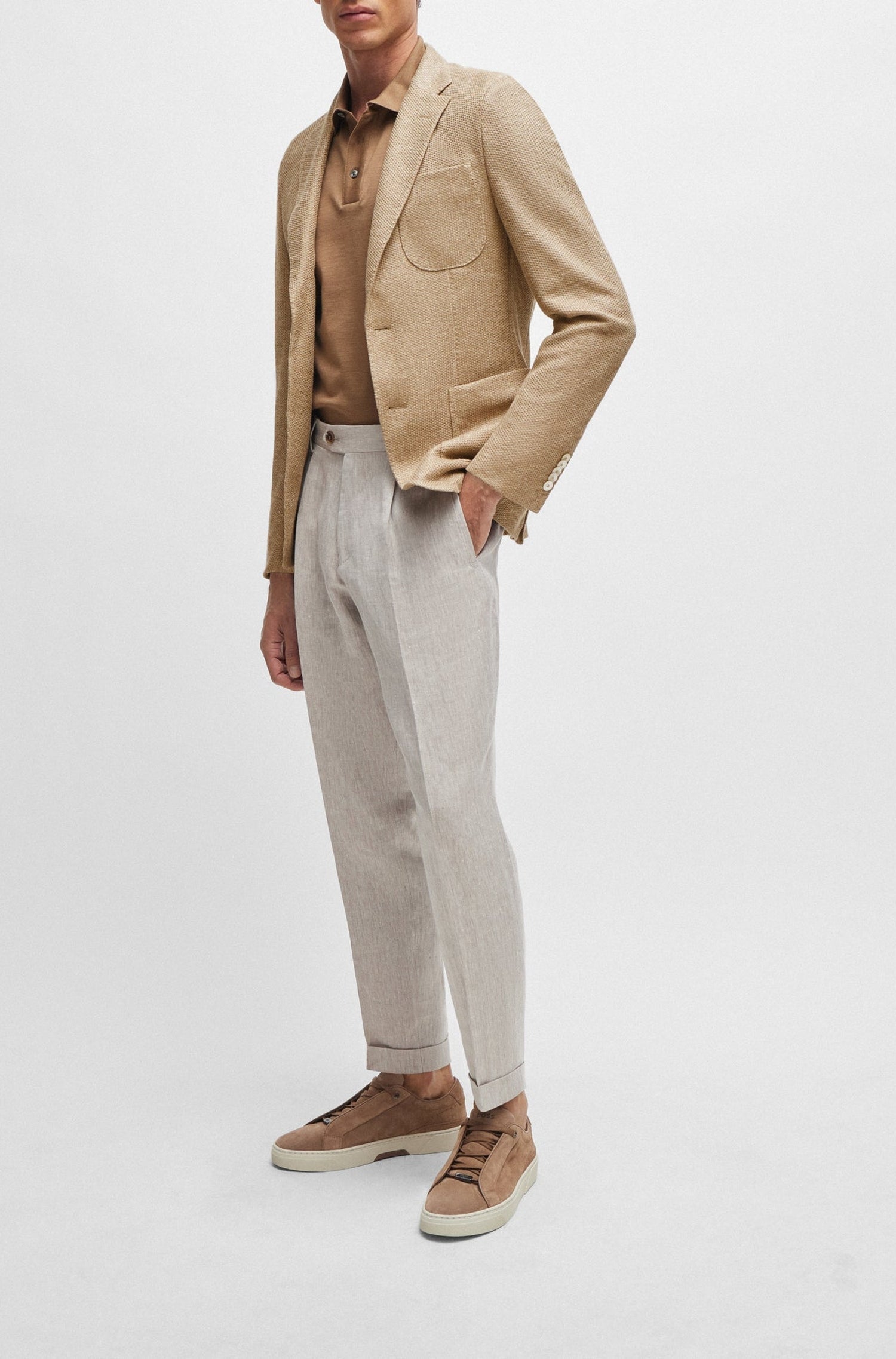 MEDIUM BEIGE // BLAZERS L-HESTON-J-3PP-242