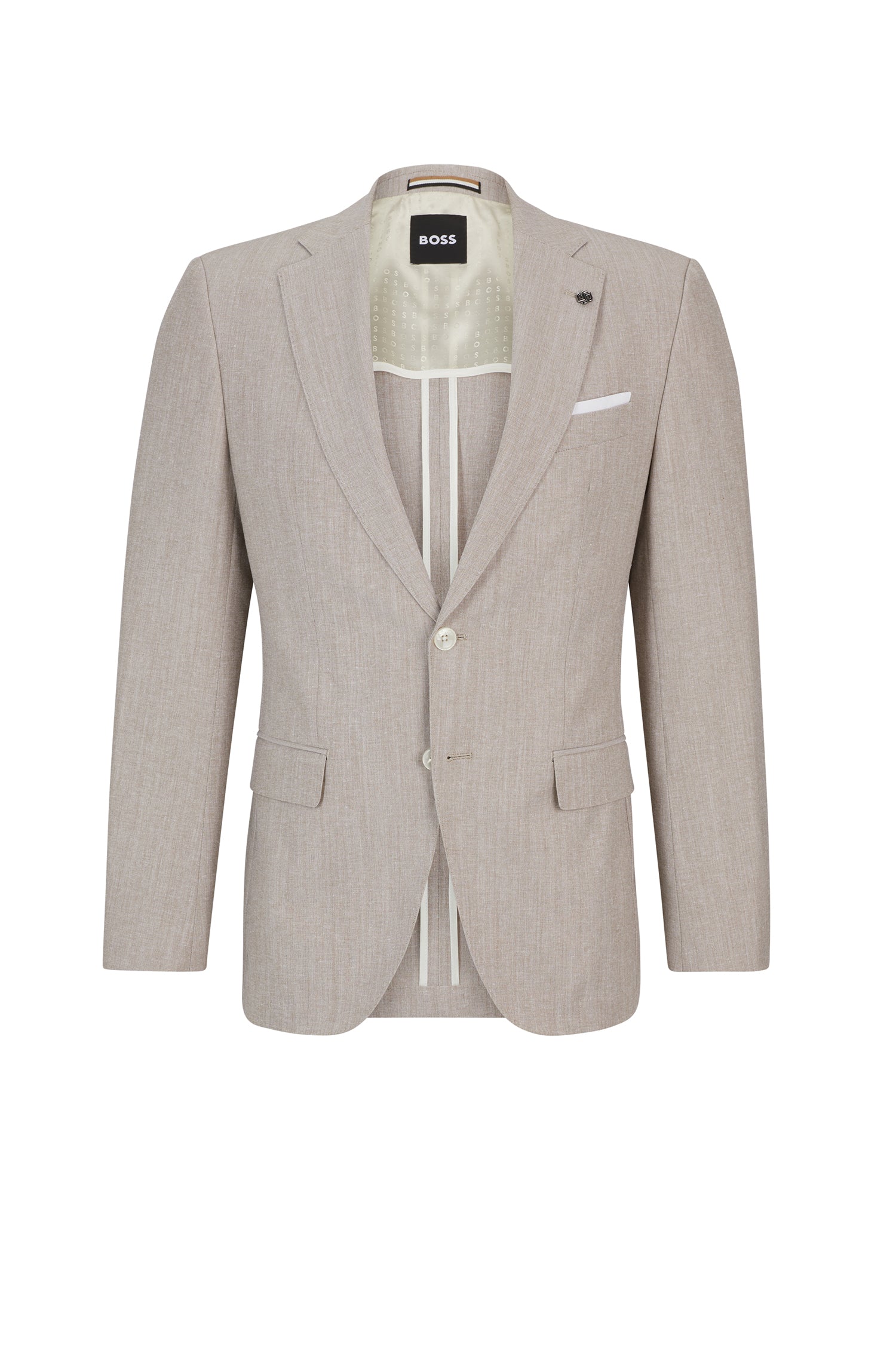 Veste de costume Hutson en laine mélangée - Medium Beige