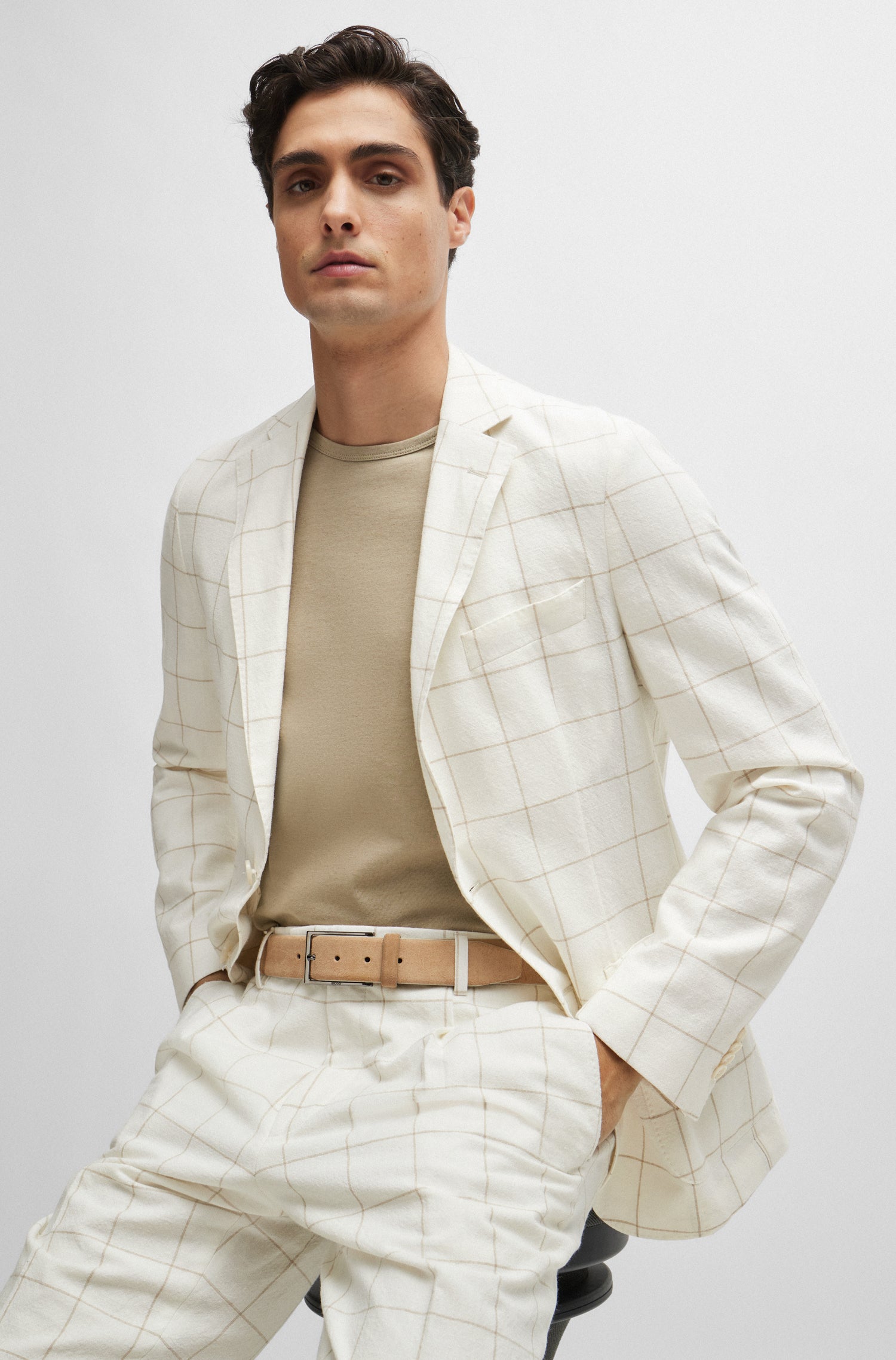 WHITE // BUSINESS SUITS C-HANRY-2PCS-242