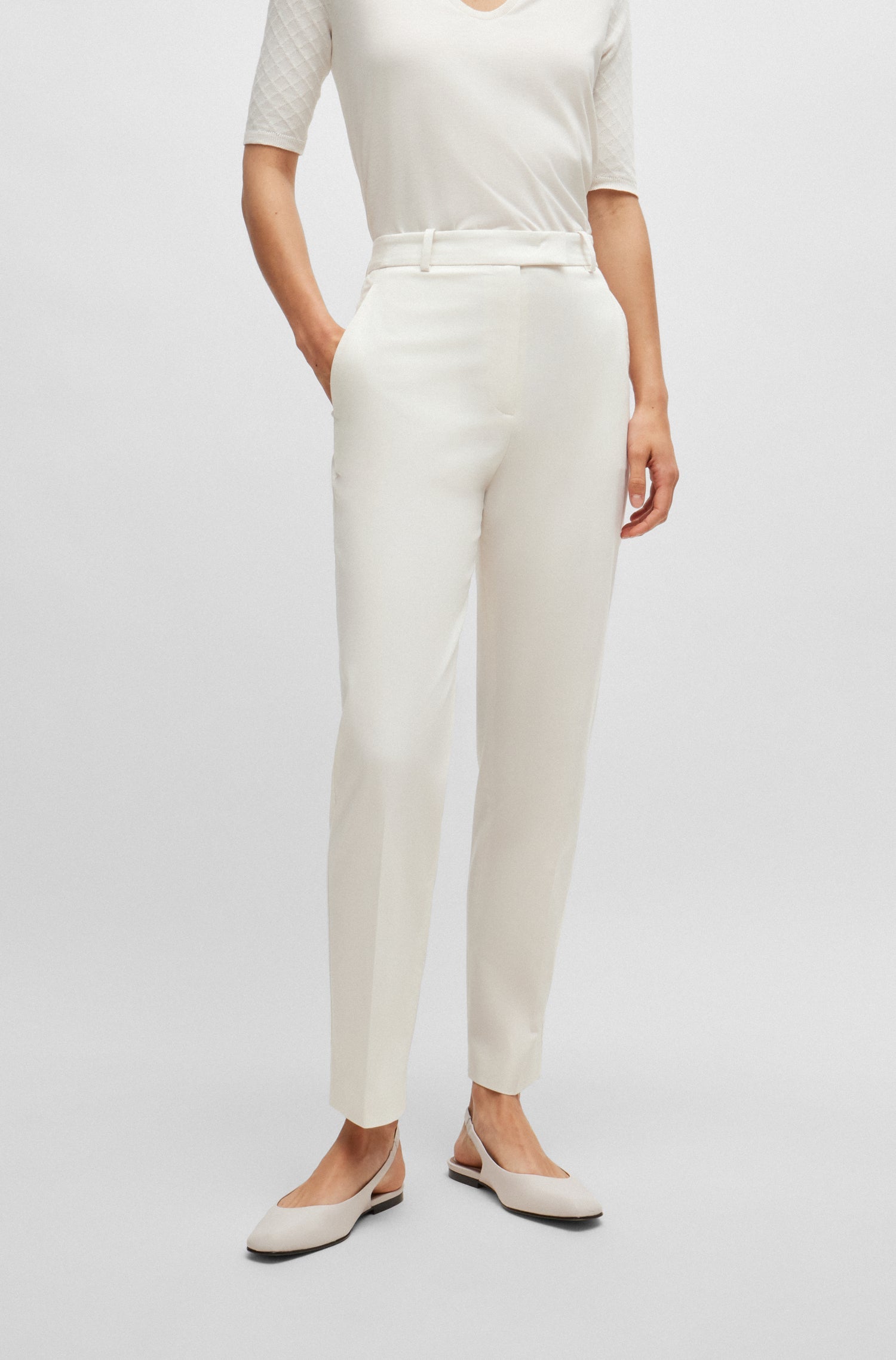 OPEN WHITE // TROUSERS TAKARENI