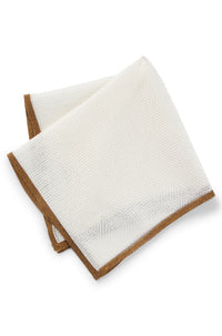 Silk pocket square - Open Yellow