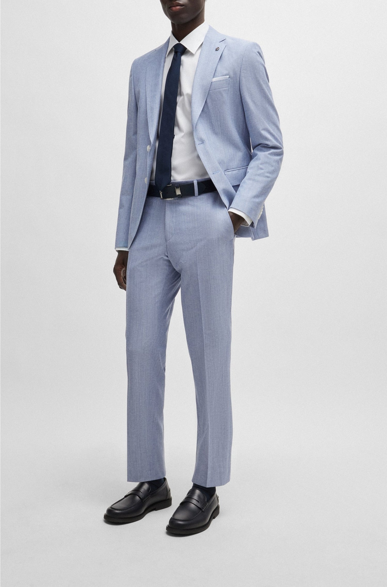 NAVY // TROUSERS H-GENIUS-242