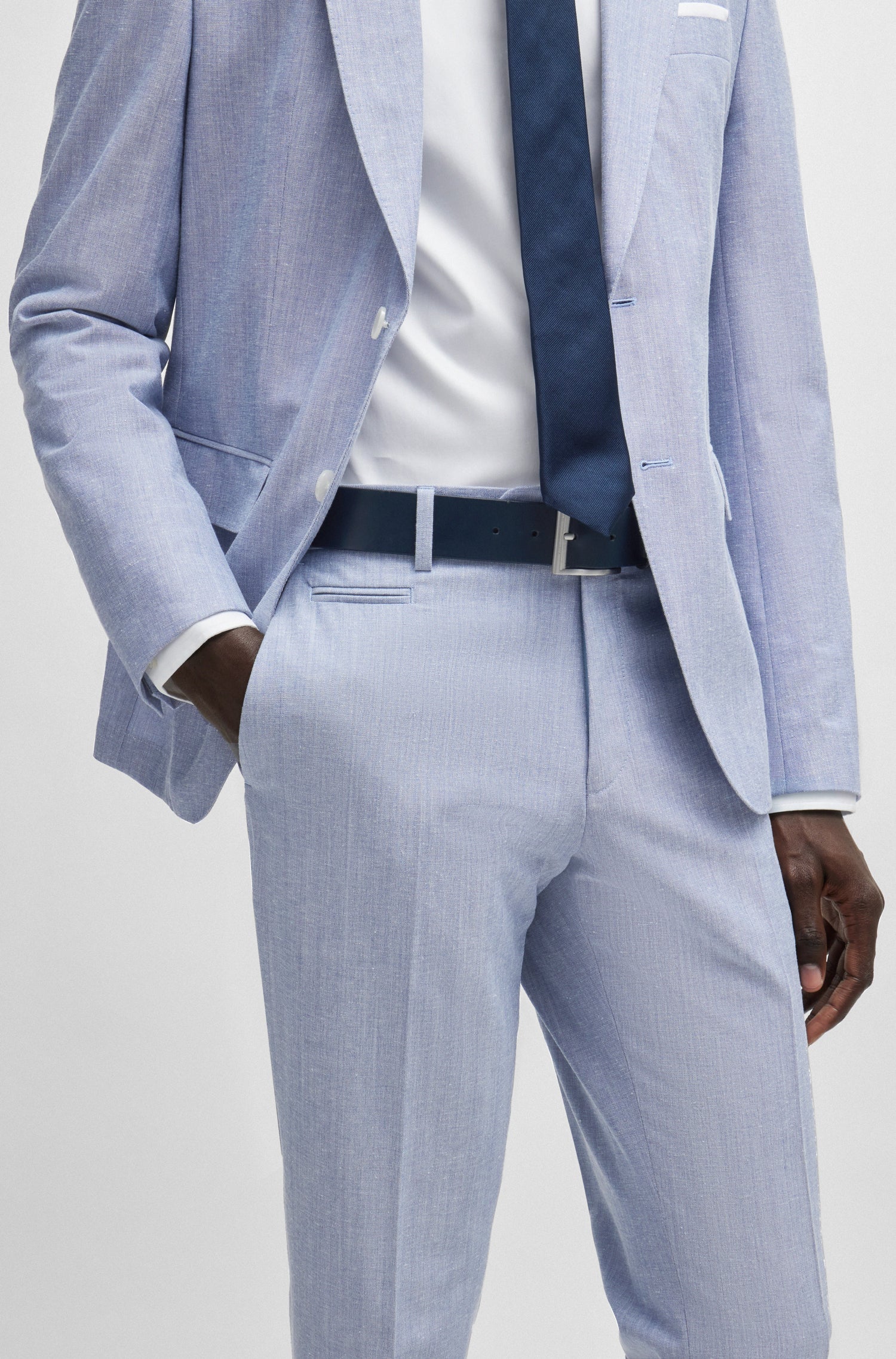 NAVY // TROUSERS H-GENIUS-242