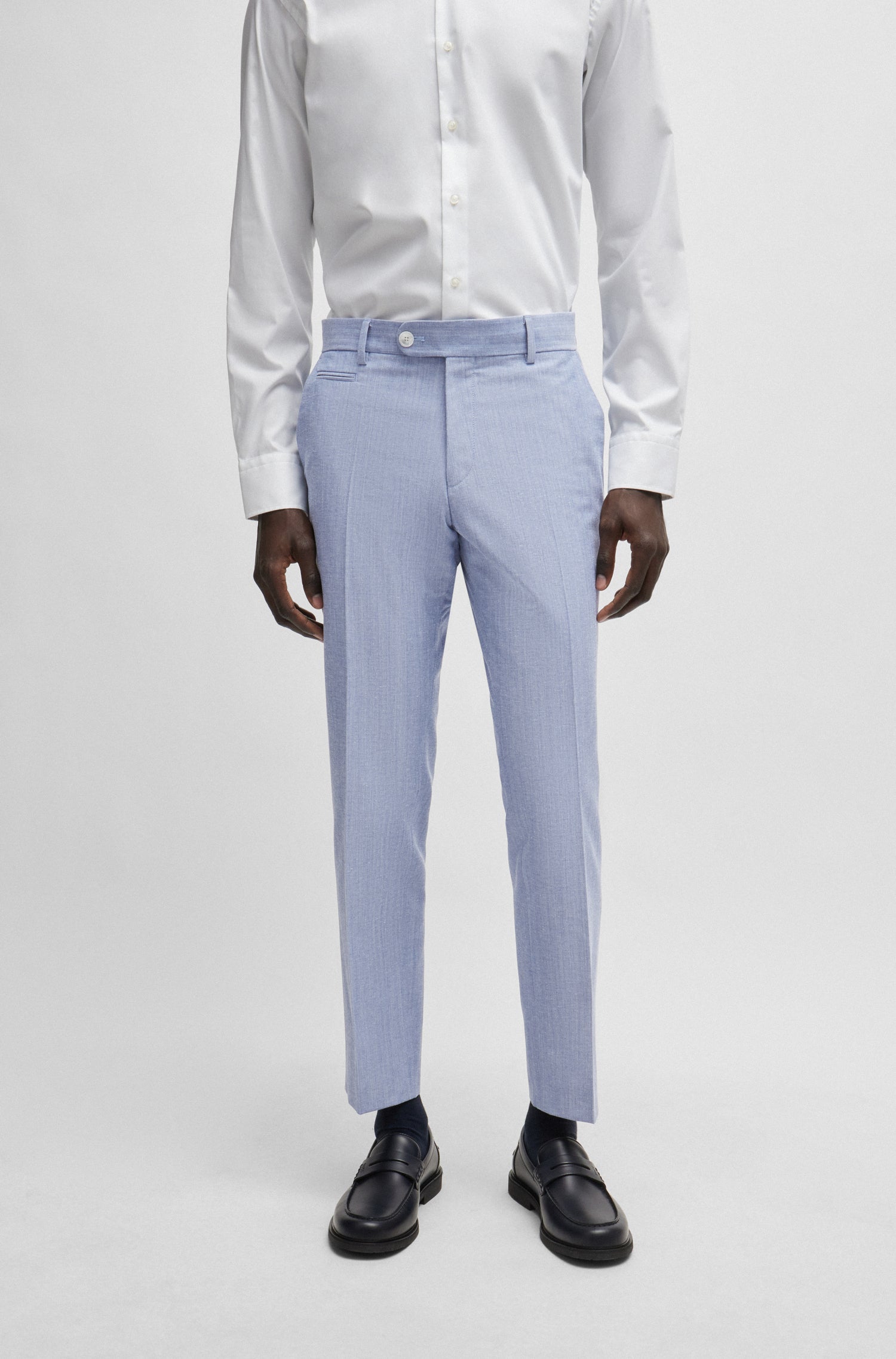 NAVY // TROUSERS H-GENIUS-242