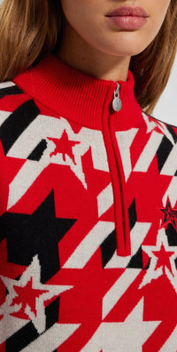 Webikergear wool jumper - Open Red