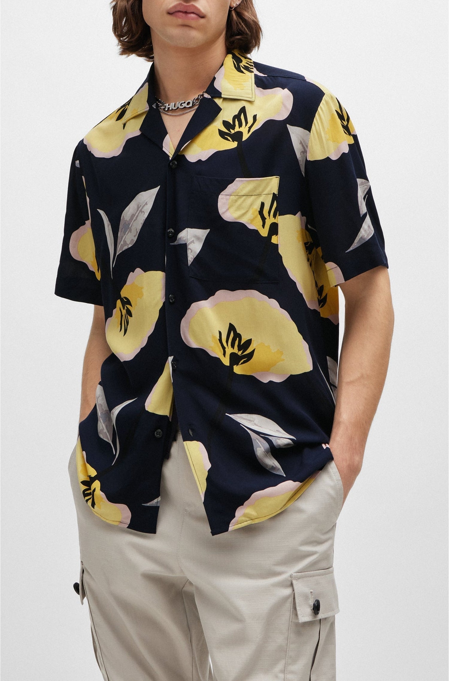 Chemise Ellino à manches courtes - Dark Blue