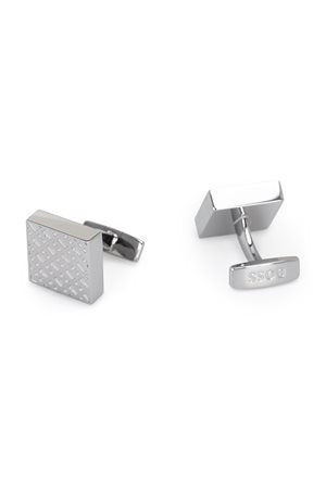 SILVER // CUFFLINKS B-MONOGRAM4-CUF