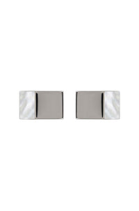 Cufflinks with brass insert - Natural