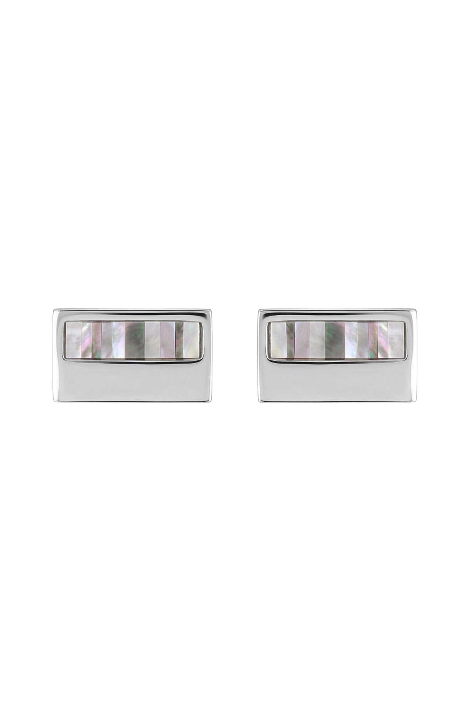Brass cufflinks - Silver
