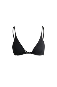 Bella triangle bikini top - Black