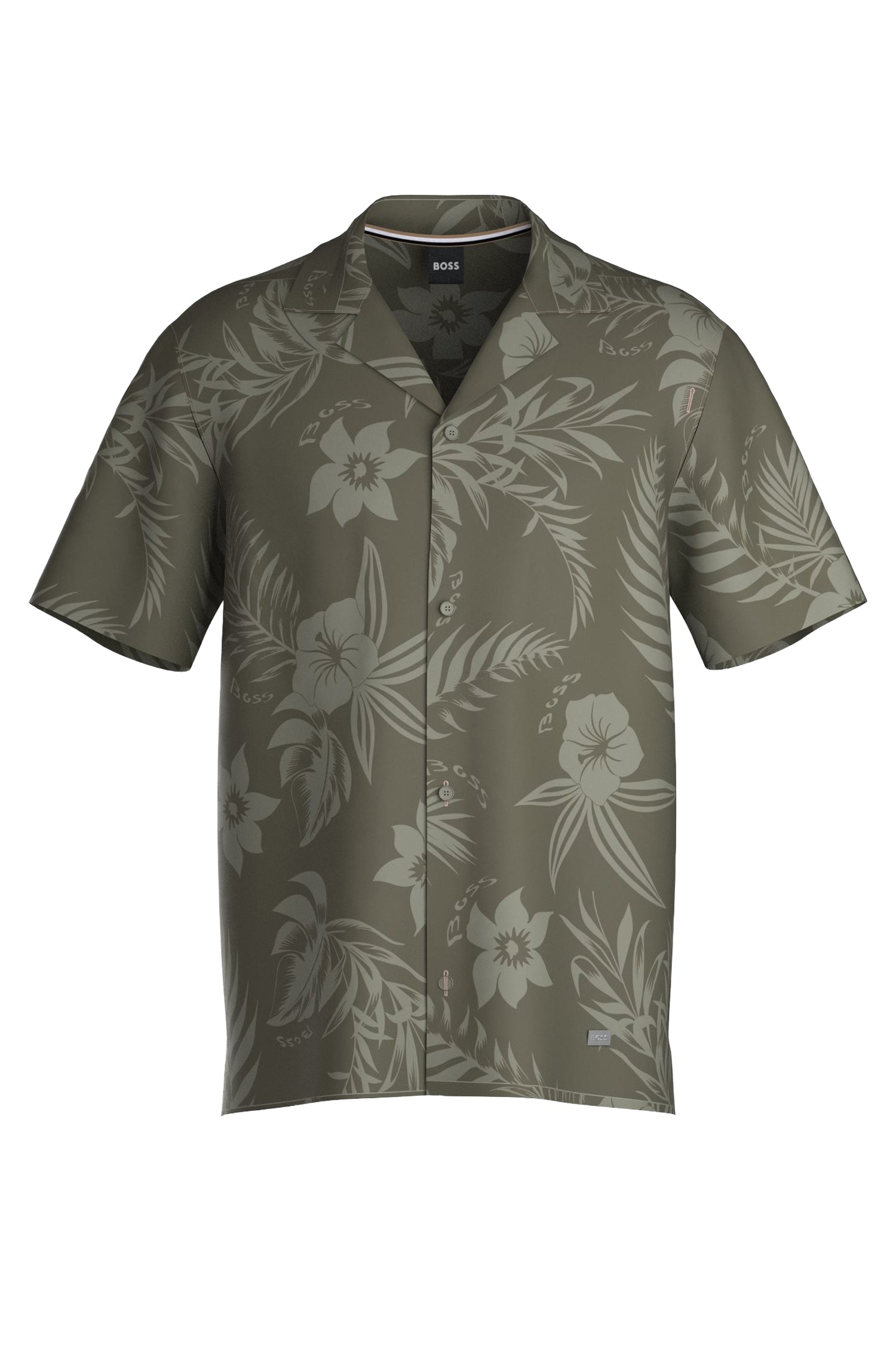 Reev short-sleeved shirt - Beige & Khaki