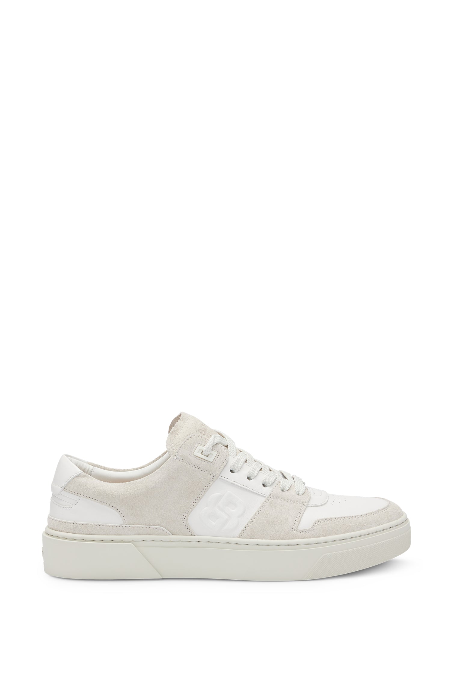 Gary leather trainers - Open White