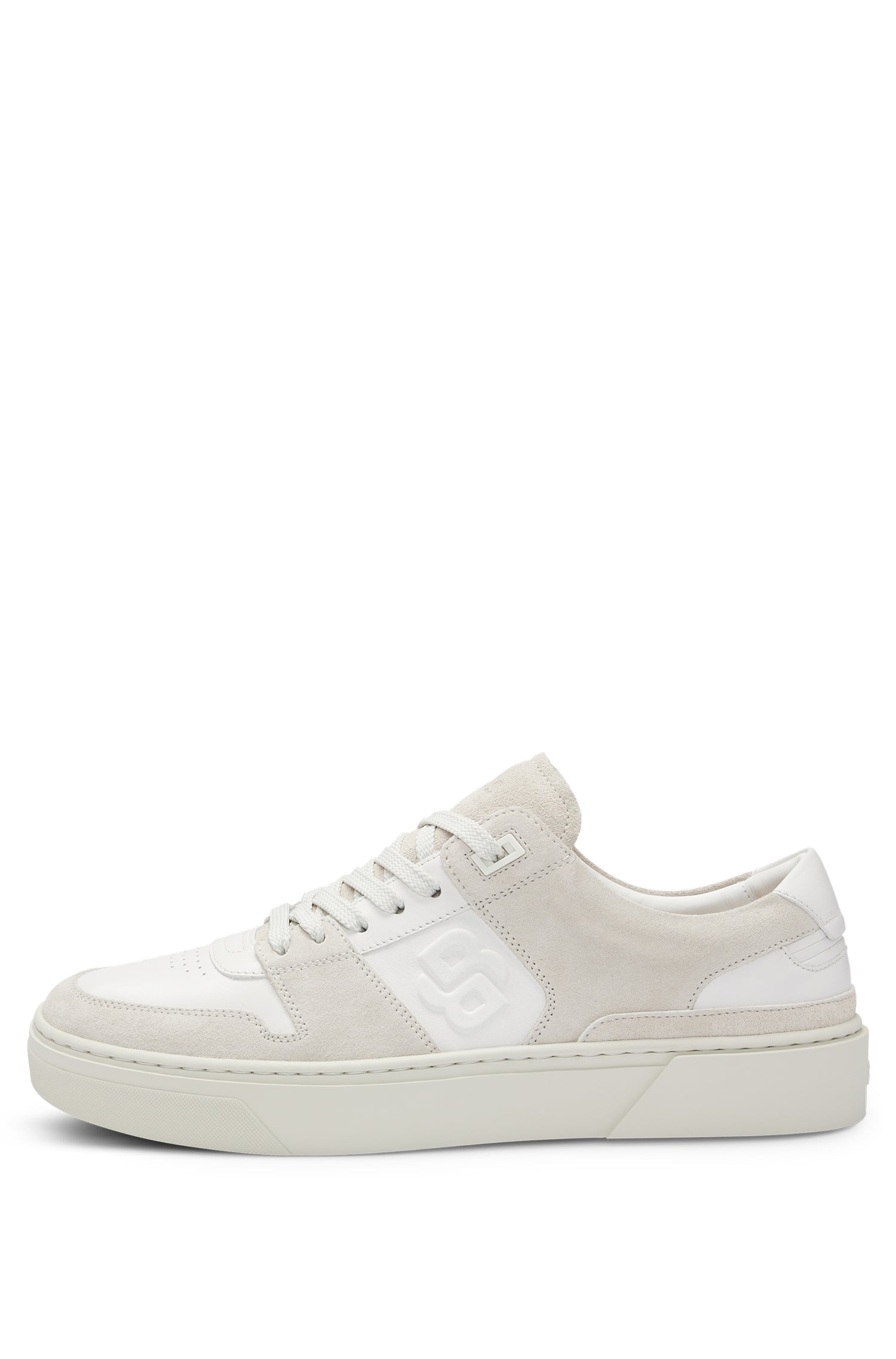 Gary leather trainers - Open White