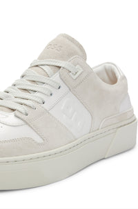 Gary leather trainers - Open White