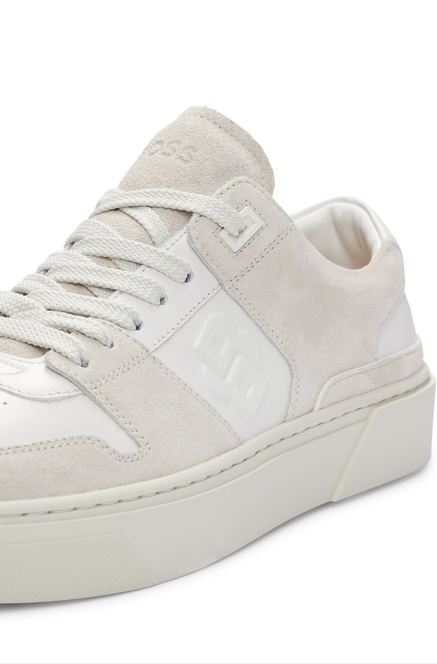 Gary leather trainers - Open White