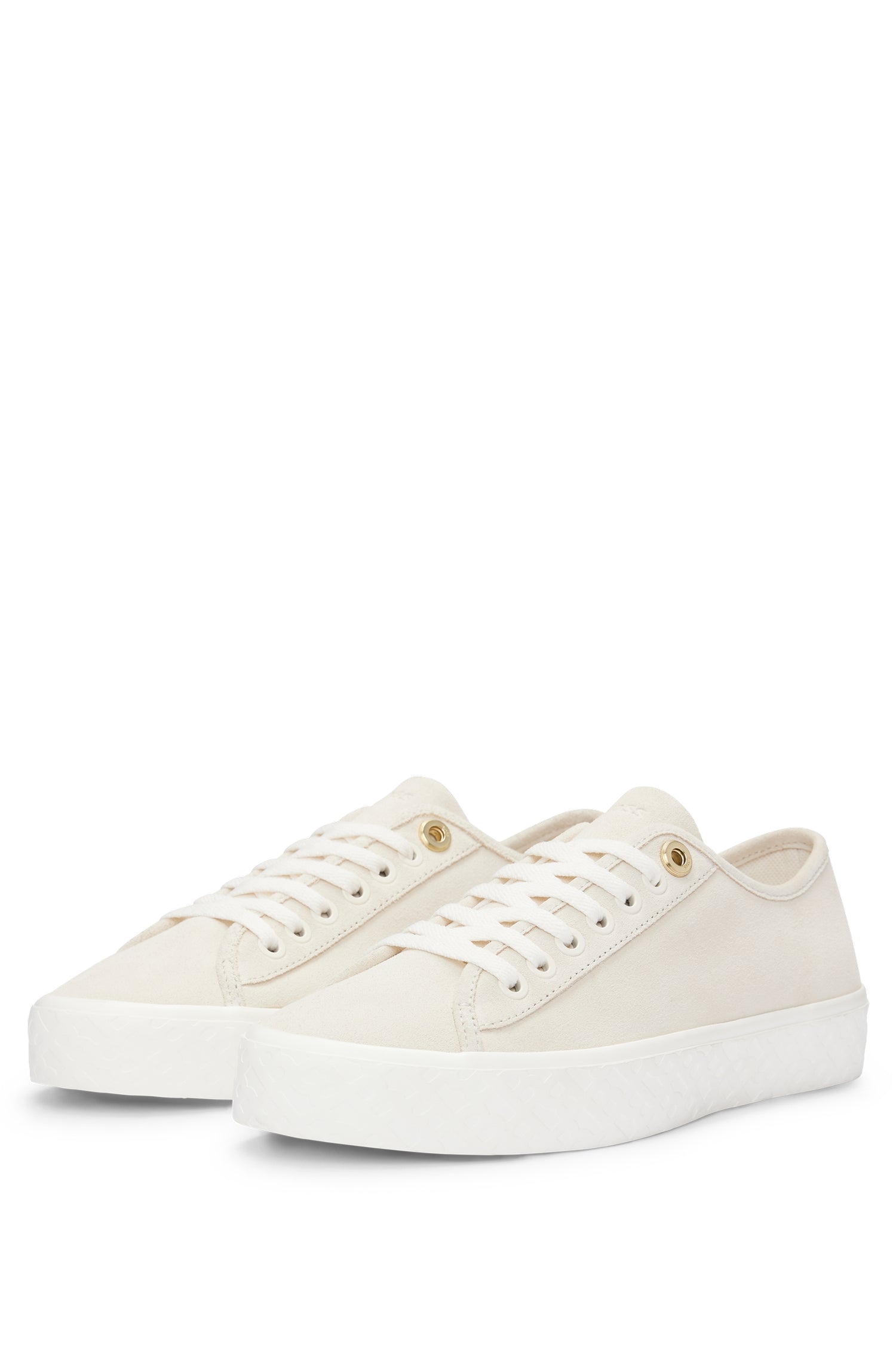 Aiden leather trainers - Open White