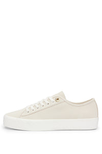 Aiden leather trainers - Open White