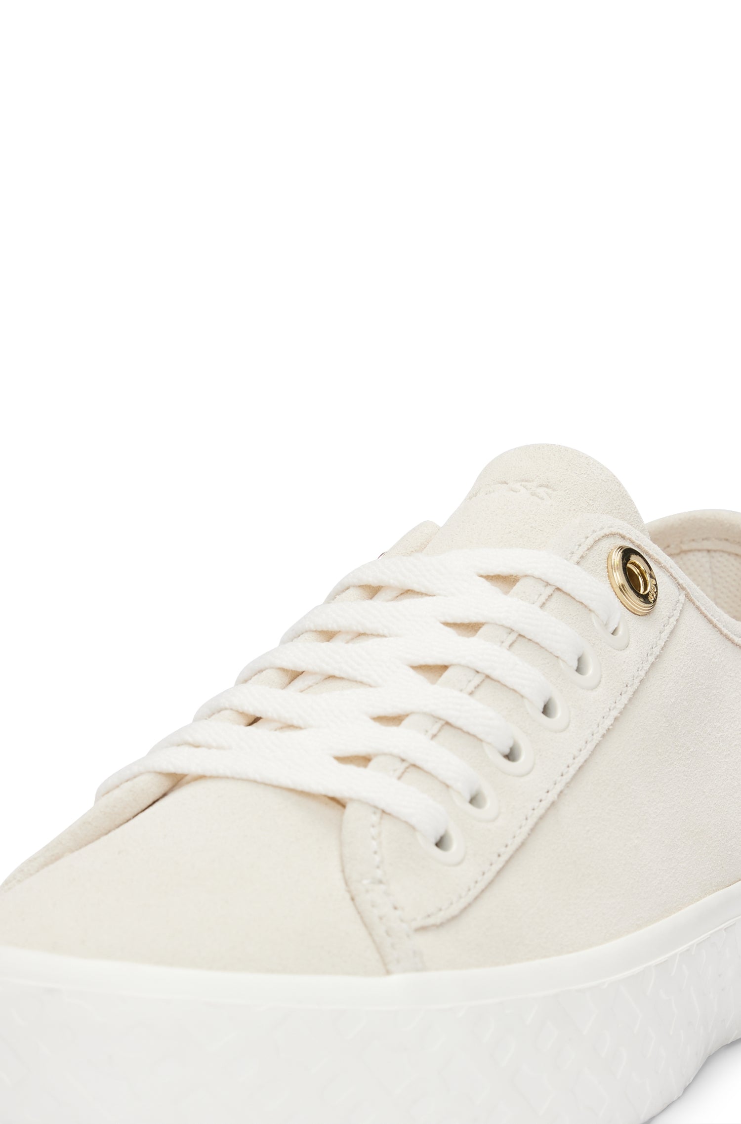 Aiden leather trainers - Open White