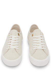 Aiden leather trainers - Open White