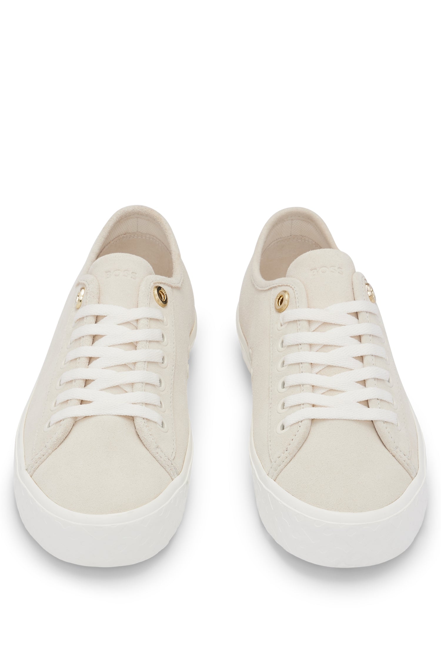 Aiden leather trainers - Open White