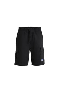 Giulio shorts with an elasticated waistband - Black