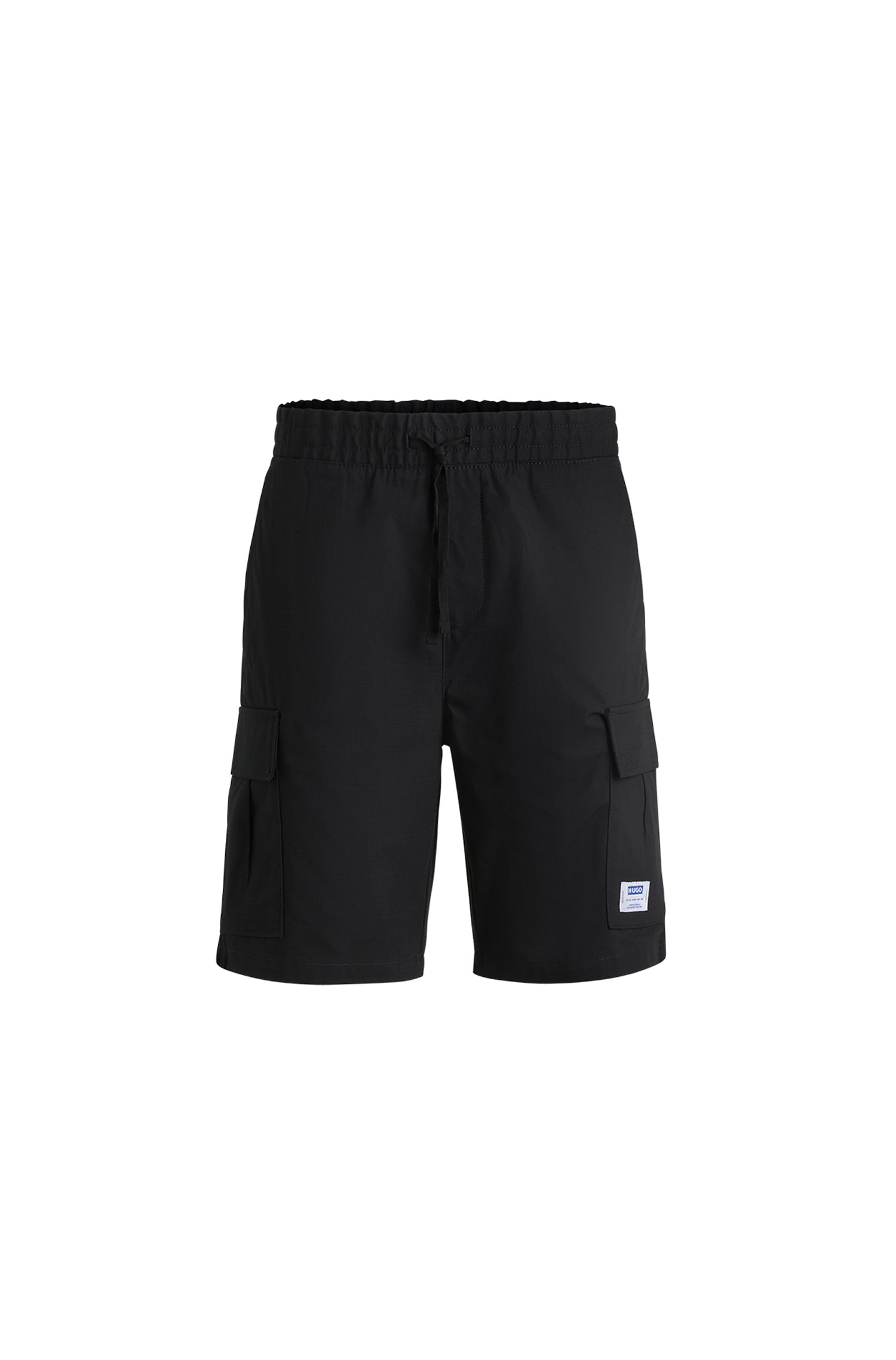 Giulio shorts with an elasticated waistband - Black
