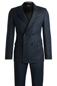 Costume deux pièces Houston en laine - Dark Blue