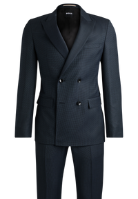 DARK BLUE // BUSINESS SUITS H-HOUSTON-2PCS-DB243