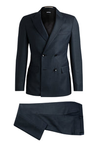 Costume deux pièces Houston en laine - Dark Blue