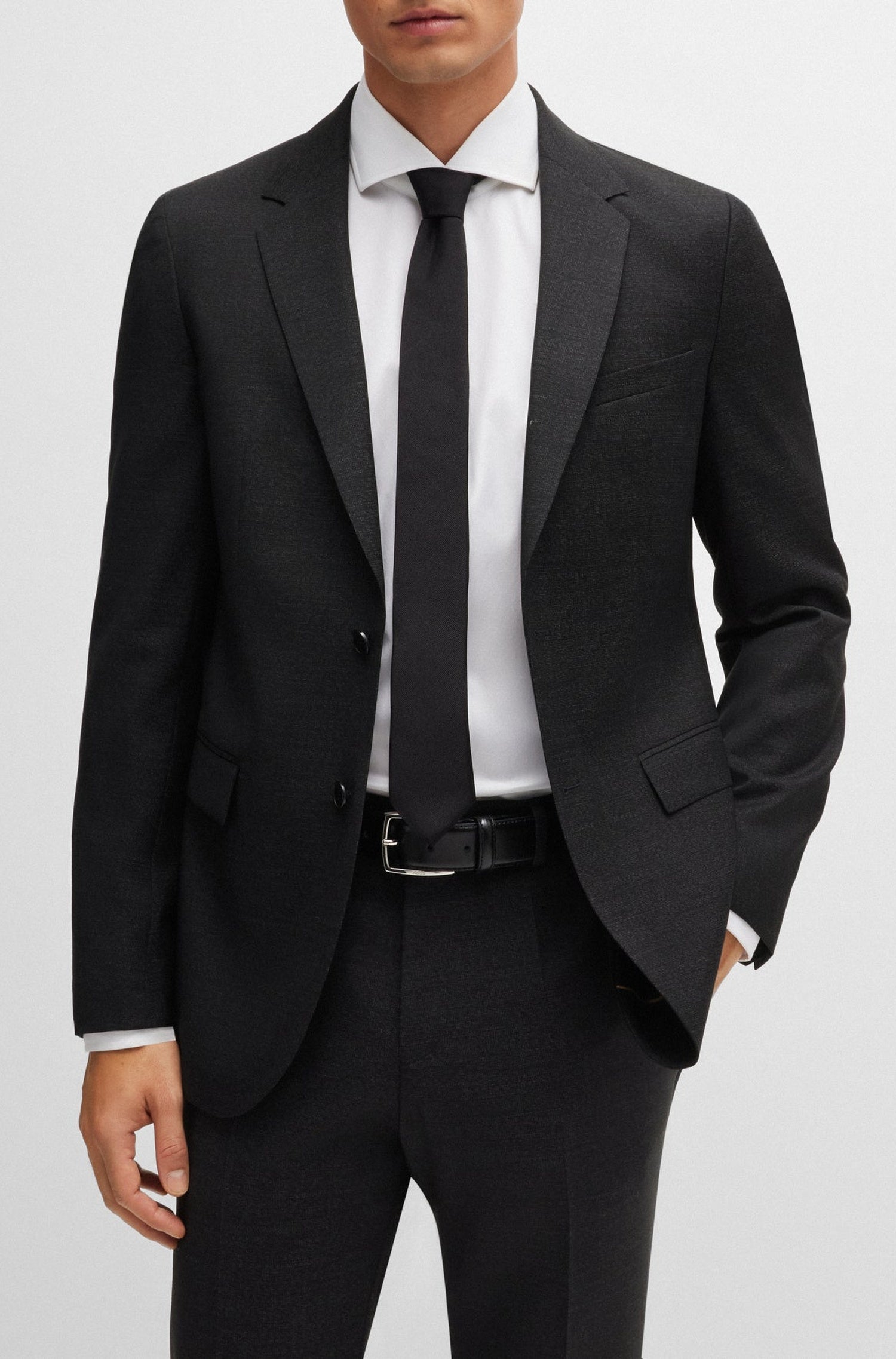 BLACK // BUSINESS SUITS H-HOUSTON-2PCS-243