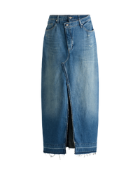 MEDIUM BLUE // CASUAL SKIRTS C_LONG DENIM SKIRT