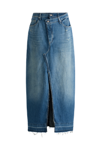 MEDIUM BLUE // CASUAL SKIRTS C_LONG DENIM SKIRT