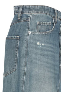 MEDIUM BLUE // CASUAL SKIRTS C_LONG DENIM SKIRT